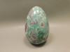 Ruby and Fuchsite Stone Egg  Carving 2.6 inch Rock #O6