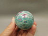 Ruby and Fuchsite Stone Egg  Carving 2.6 inch Rock #O6