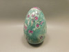 Ruby and Fuchsite Stone Egg  Carving 2.6 inch Rock #O6