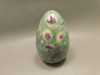 Ruby and Fuchsite Gemstone Egg Carving 2.8 inch Rock #O8