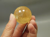 Honey Calcite Stone 1.4 inch Sphere Rock 36 mm Crystal Ball #O28