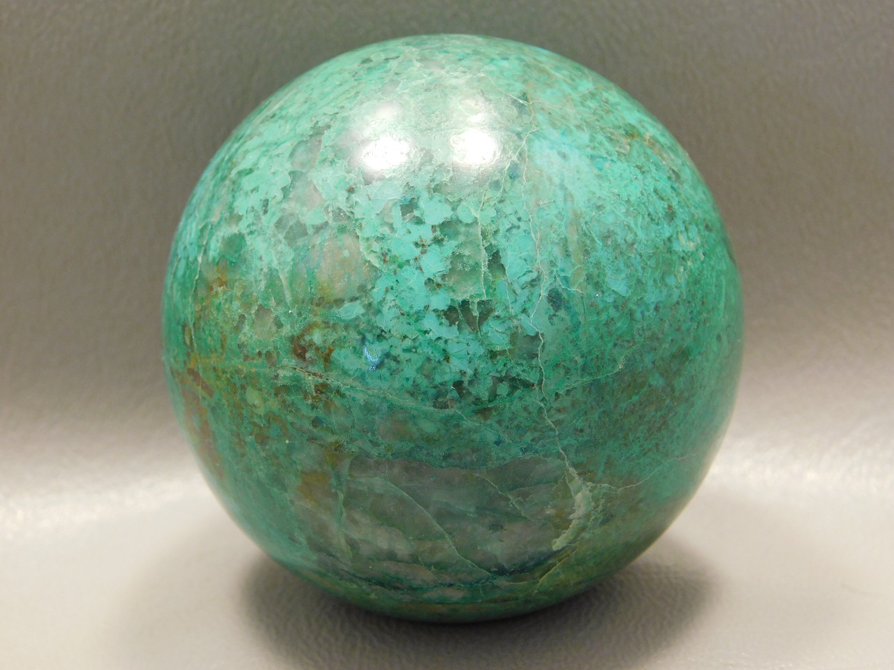 Chrysocolla Malachite Stone Sphere 2.25 inch Carving 57 mm Ball #O20