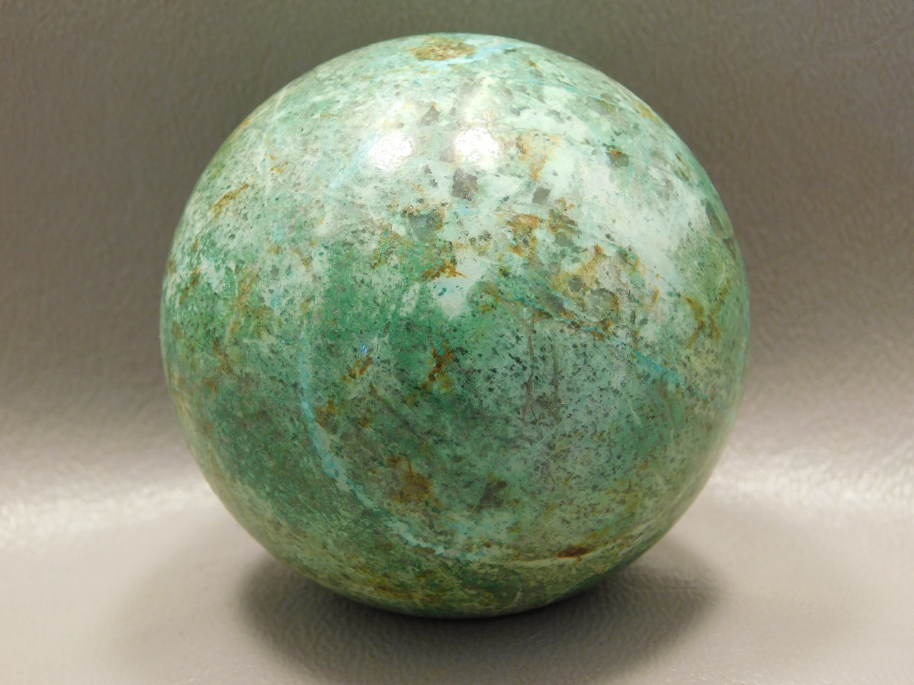 Chrysocolla Malachite Stone Sphere 2.25 inch Carving 56 mm Ball #O21