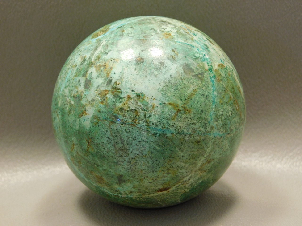 Chrysocolla Malachite Stone Sphere 2.25 inch Carving 56 mm Ball #O21