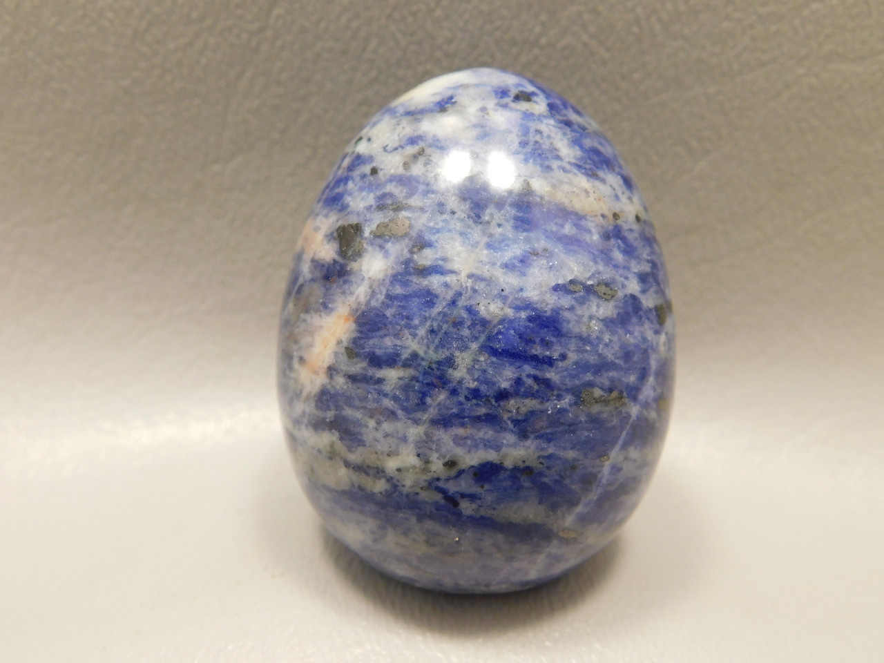 Stone Egg Sodalite 2 inch 50 mm Blue Gemstone Brazil #O1