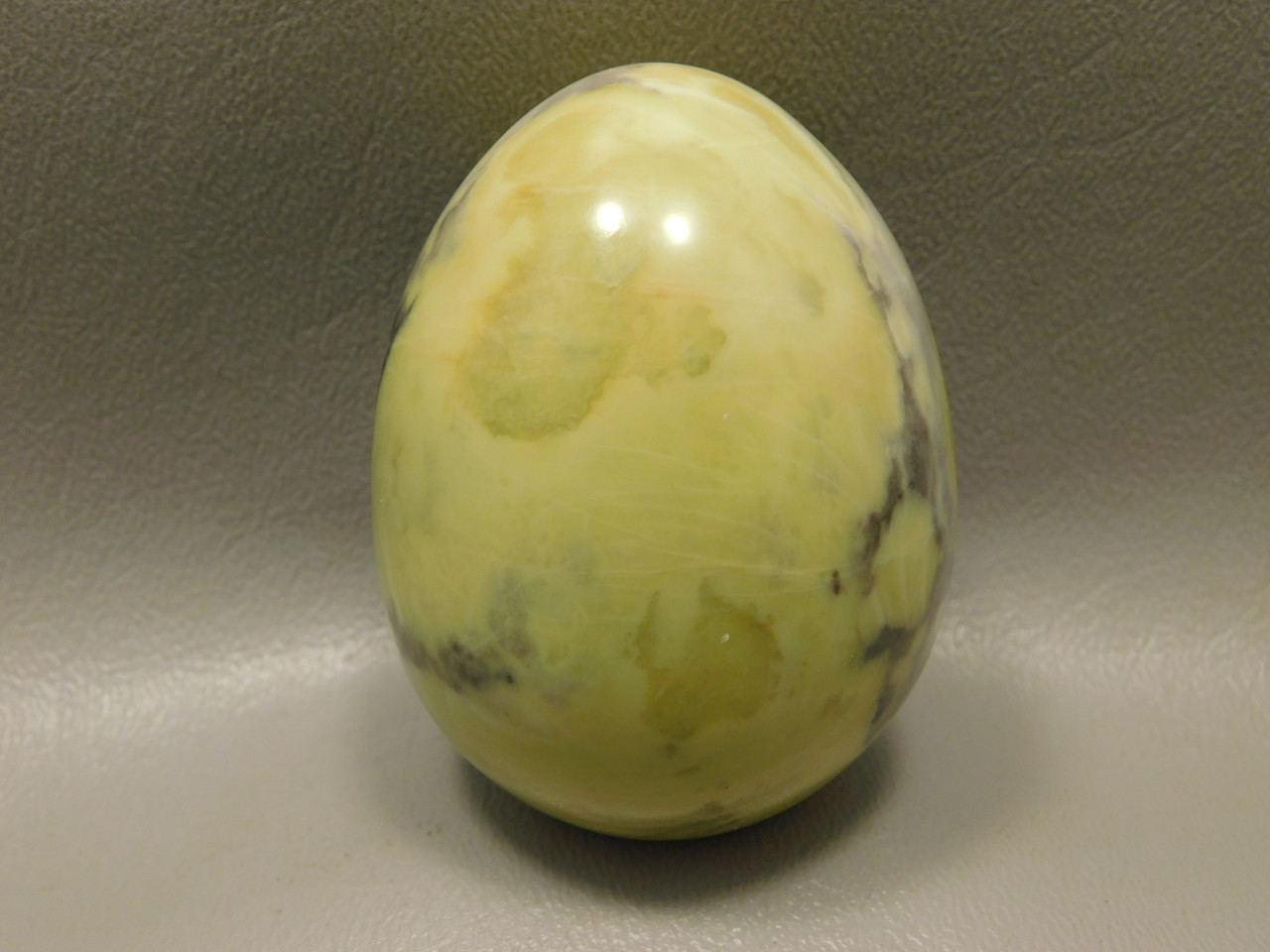Devalite Egg Serpentine & Augite 2.4 inch Carved Rock Arizona #O1