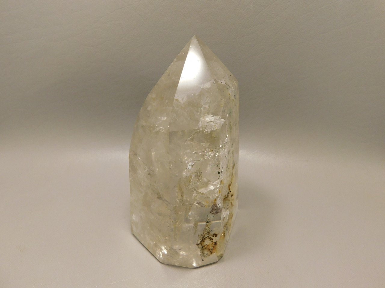 Natural Quartz Crystal Large 4.8 inch Polished Point Scenic Rock #O1