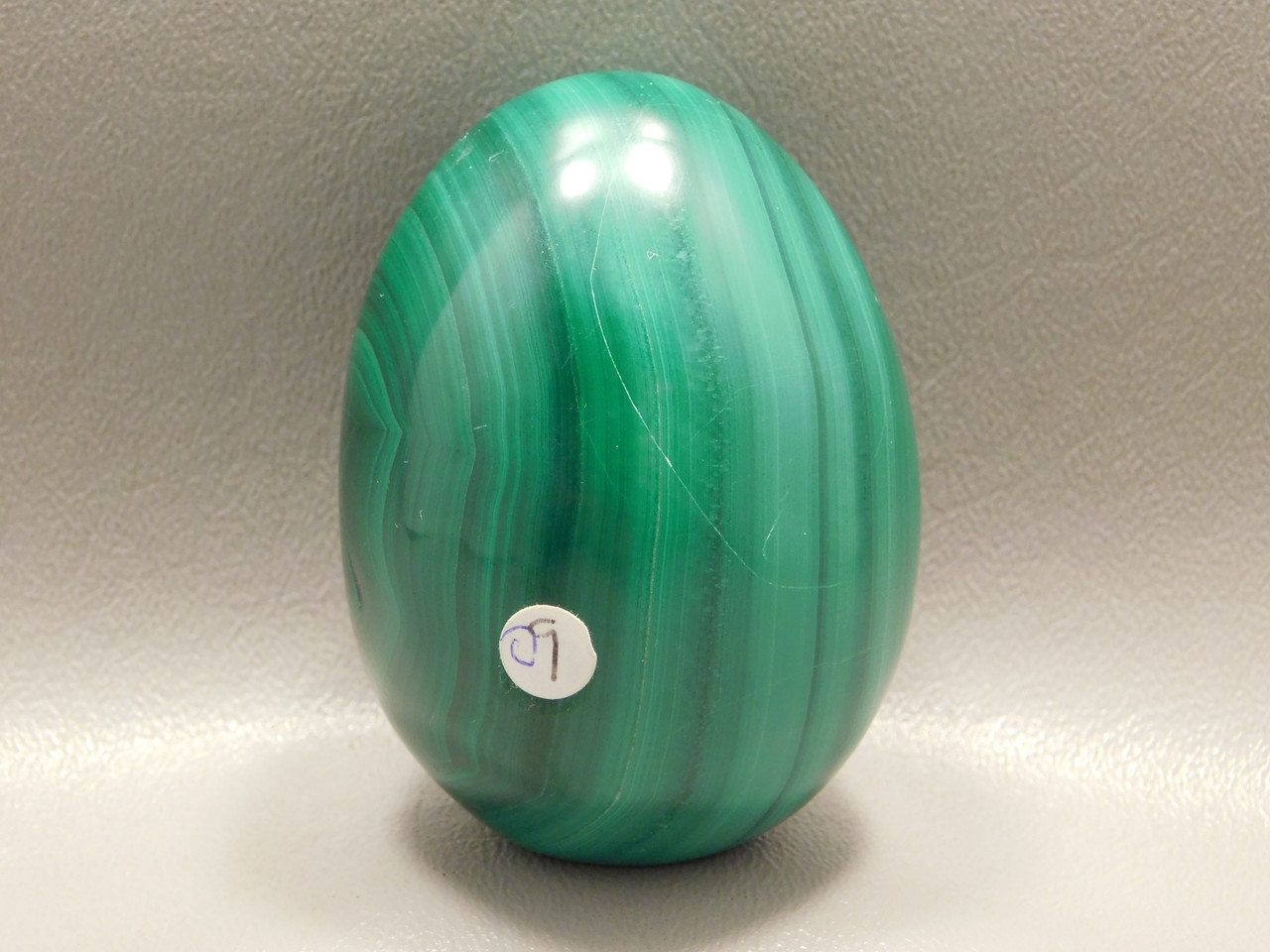 Malachite Stone Egg 2.75 inch Green Gemstone African Rock #O9