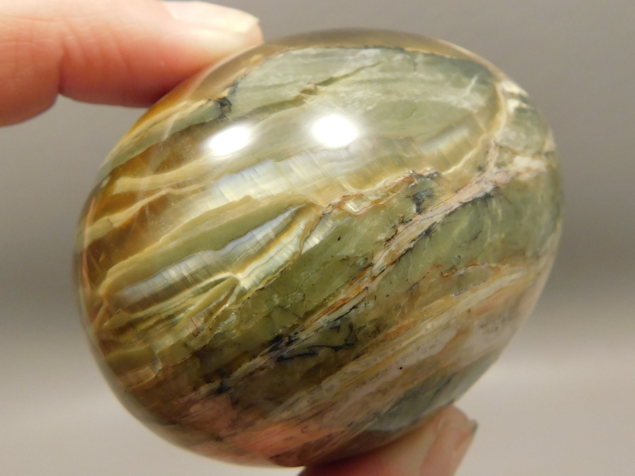 Gemstone Egg Carving Arizona Pietersite Natural 2.4 inch Tigereye #O1