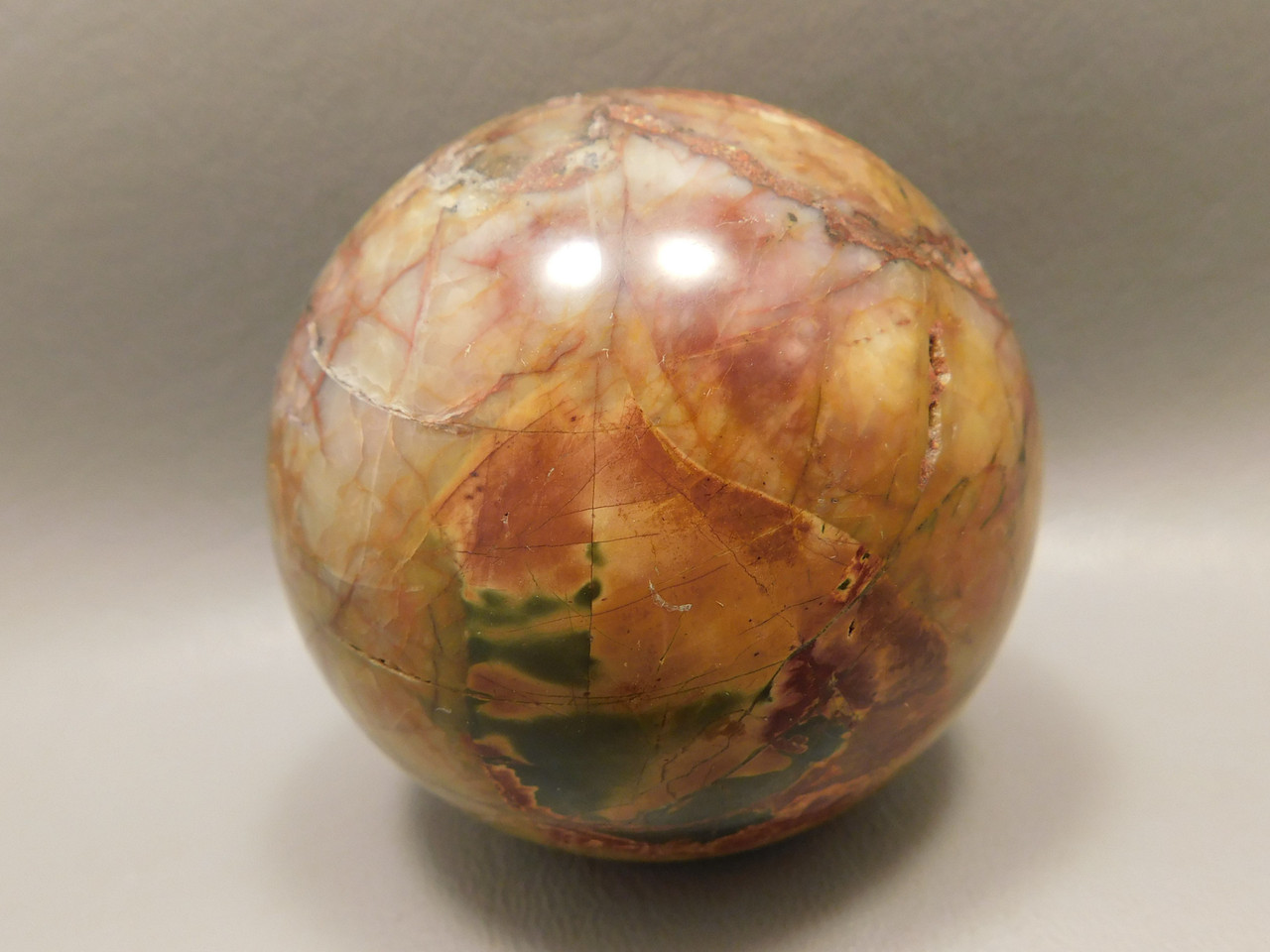 Cherry Creek Jasper Sphere 2.25 inch Stone Picasso Jasper 60 mm Ball #O6