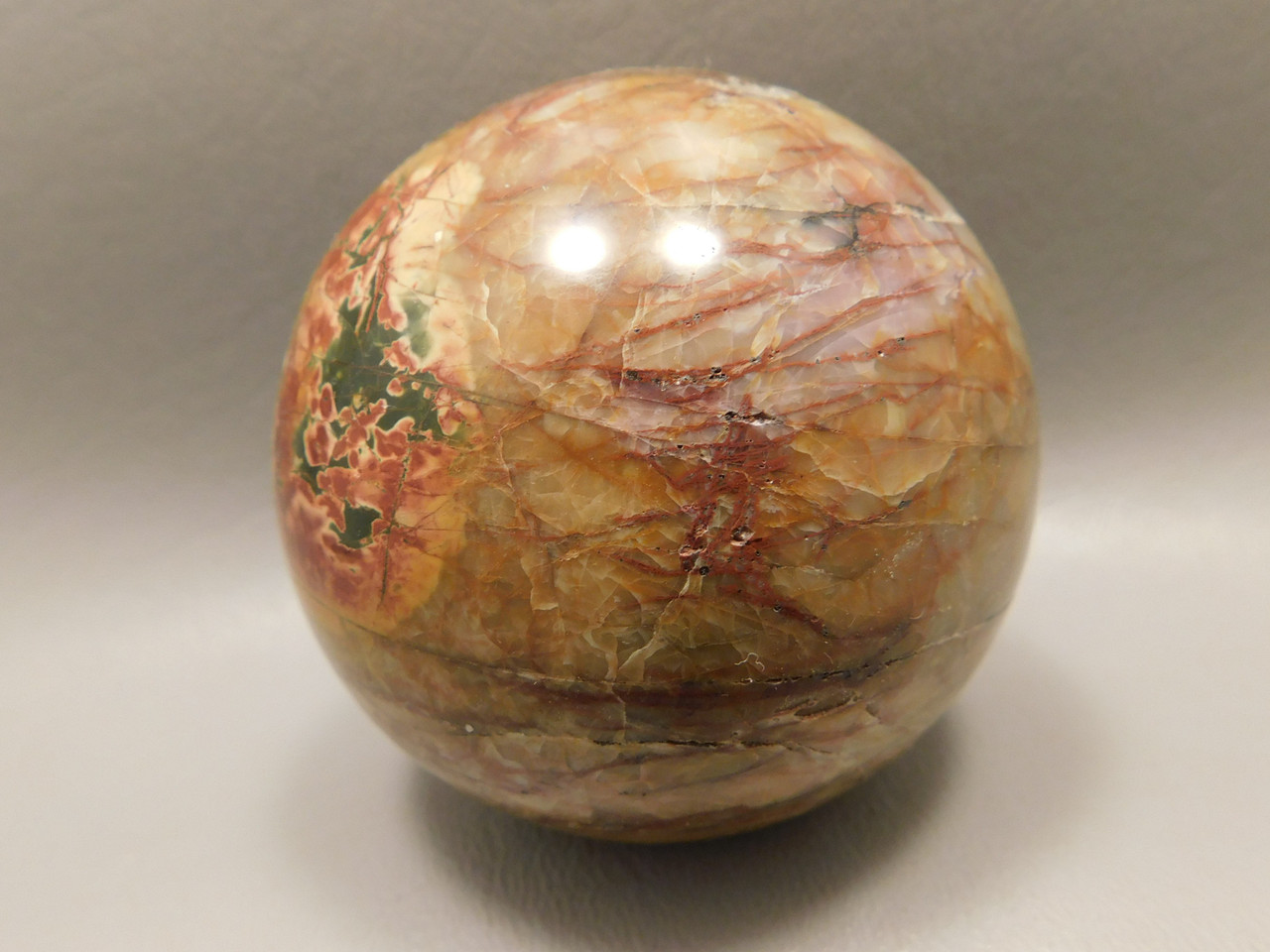 Cherry Creek Jasper Sphere 2.25 inch Stone Picasso Jasper 60 mm Ball #O6