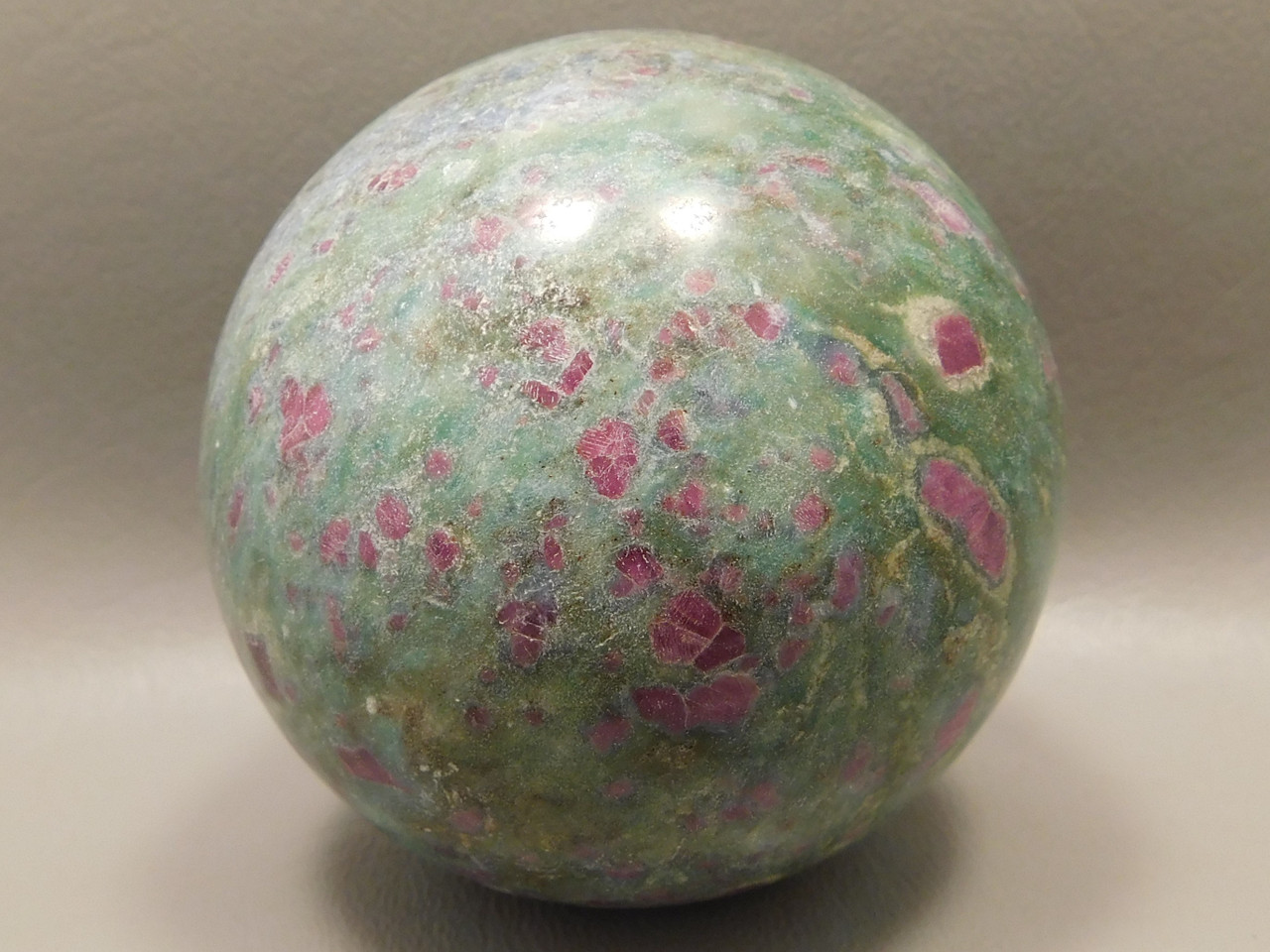 Ruby & Fuchsite 2.75 inch Stone Sphere Rock Gemstone 70 mm Ball #O2