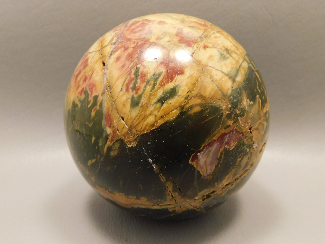 Sphere Cherry Creek Jasper 2.75 inch Stone Mineral Ball China #O8