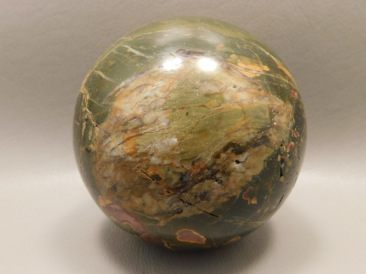 Sphere Cherry Creek Jasper 2.75 inch Stone Mineral Ball China #O8
