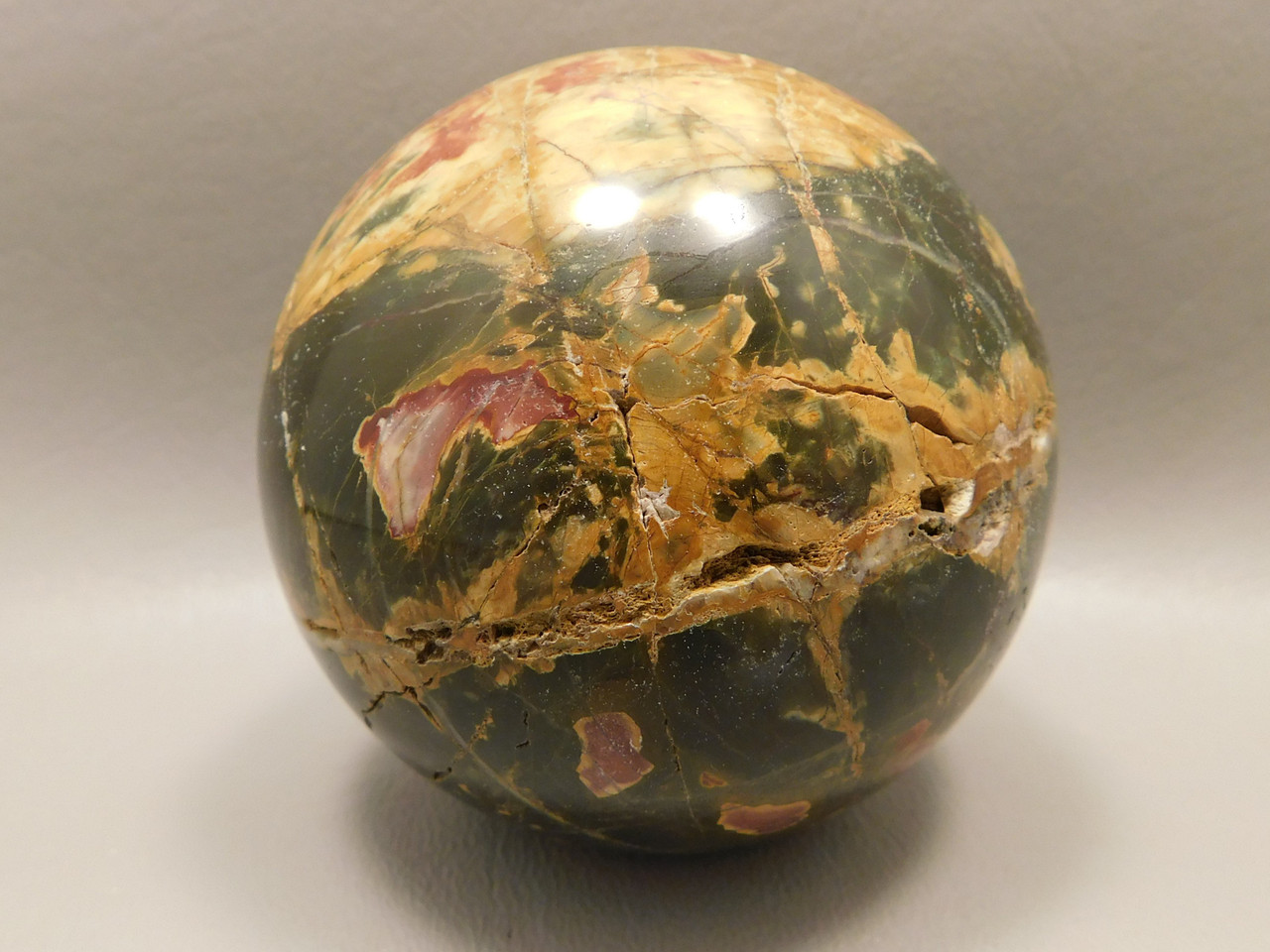 Sphere Cherry Creek Jasper 2.75 inch Stone Mineral Ball China #O8