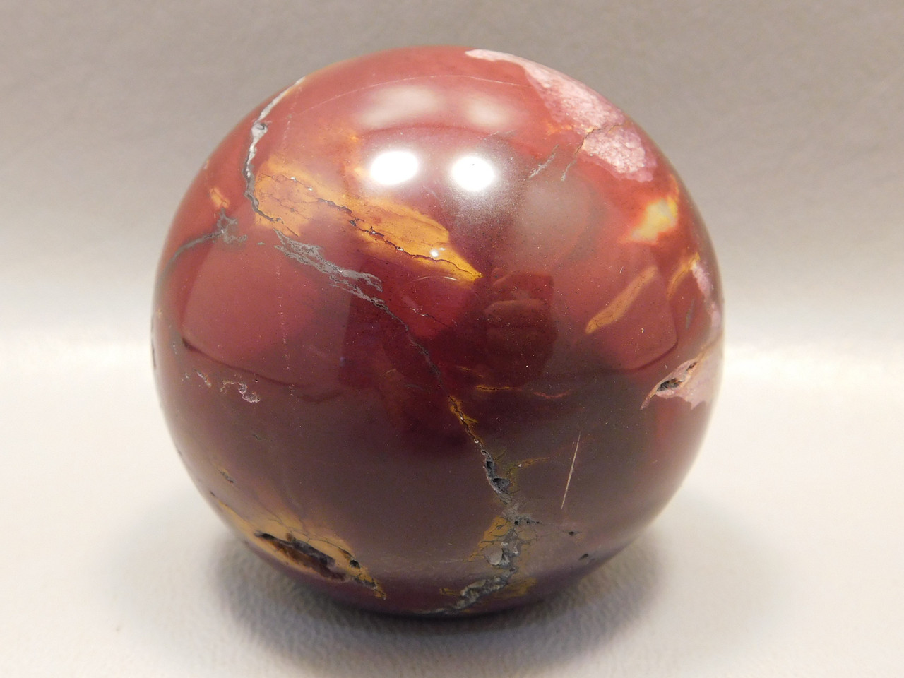 Mookaite Jasper 2 inch Sphere Shaped Stone Australia 50 mm #O34