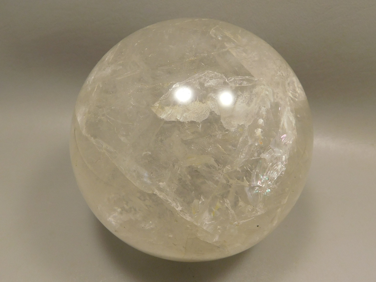 Natural Quartz Crystal Ball Large 4.2 inch Polished Stone Sphere #O1