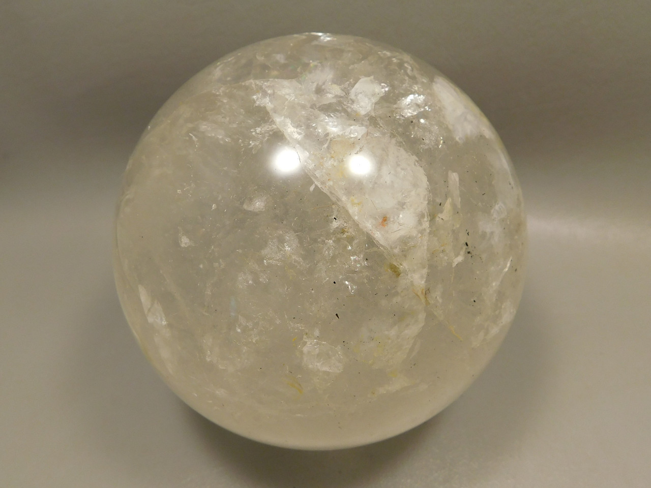 Natural Quartz Crystal Ball Large 4.2 inch Polished Stone Sphere #O1