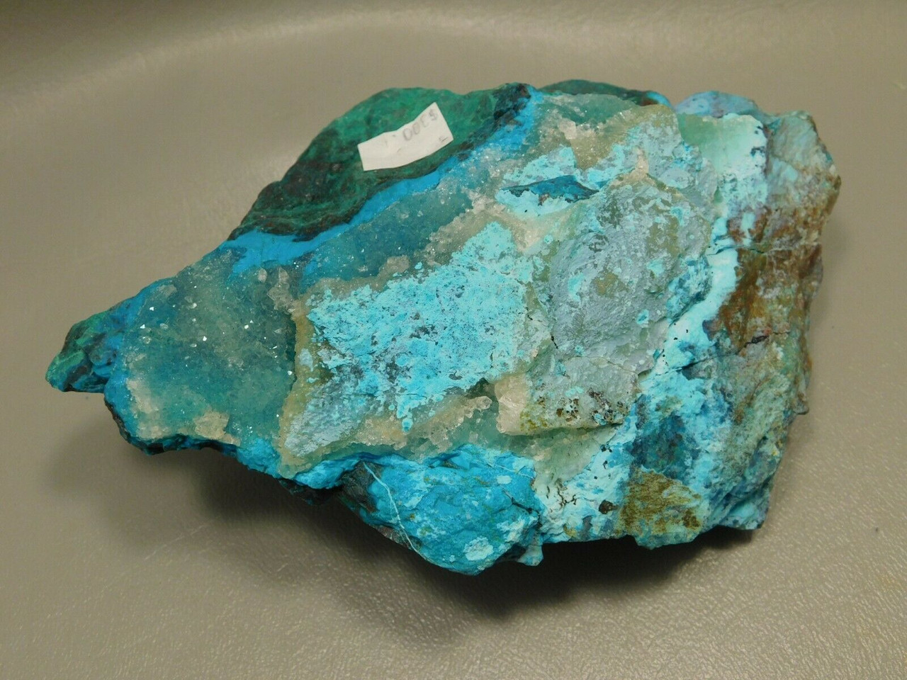 Drusy Chrysocolla Natural Mineral Specimen Druse Rough Rock #O12