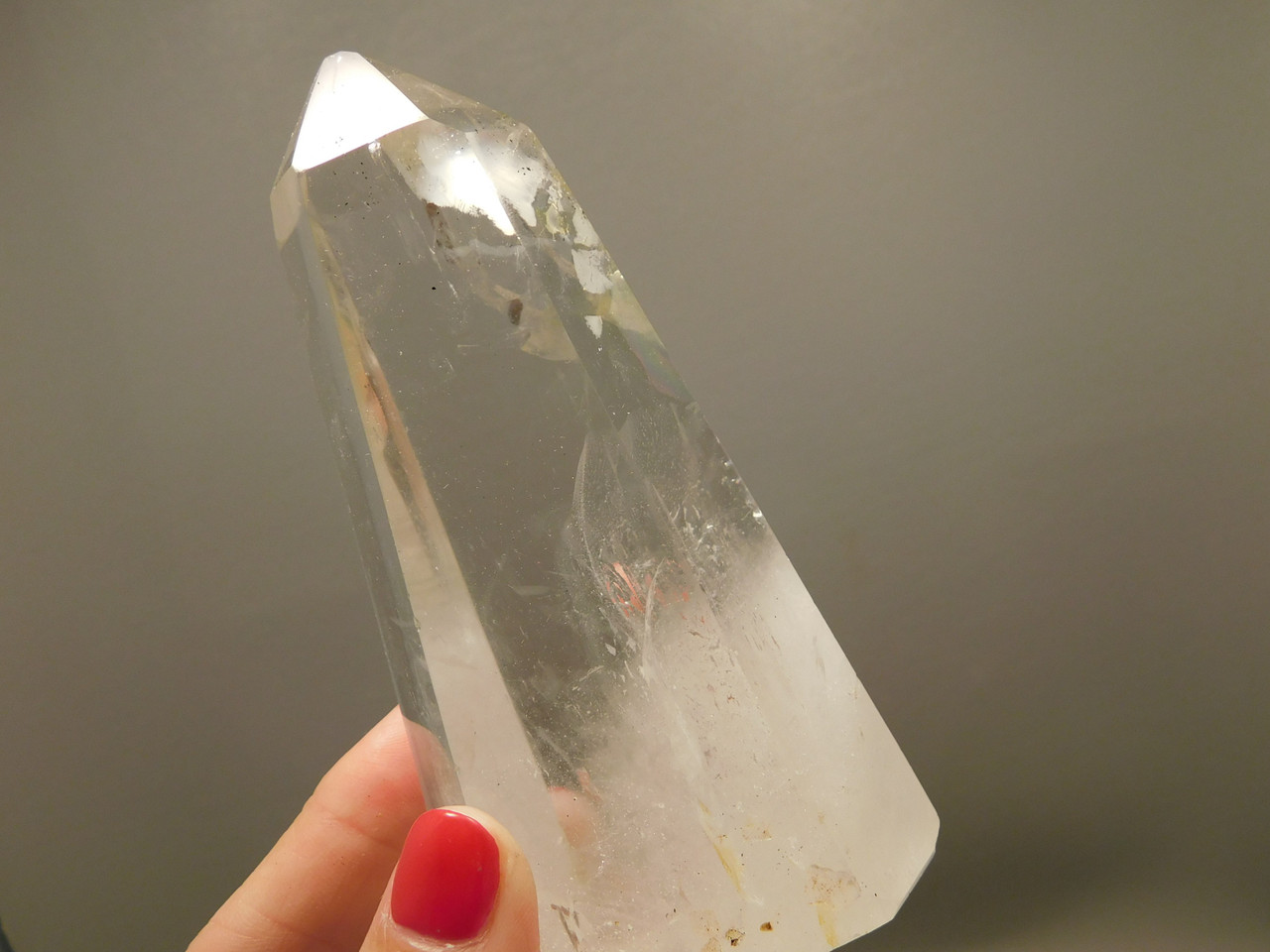 Clear Quartz Crystal Natural 4 inch Polished Point Tower Rock #O4