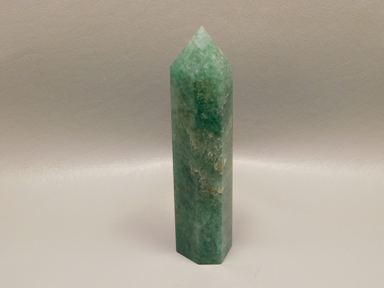 Green Aventurine 3.6 inch Tower Point Obelisk Power Healing Stone #O3