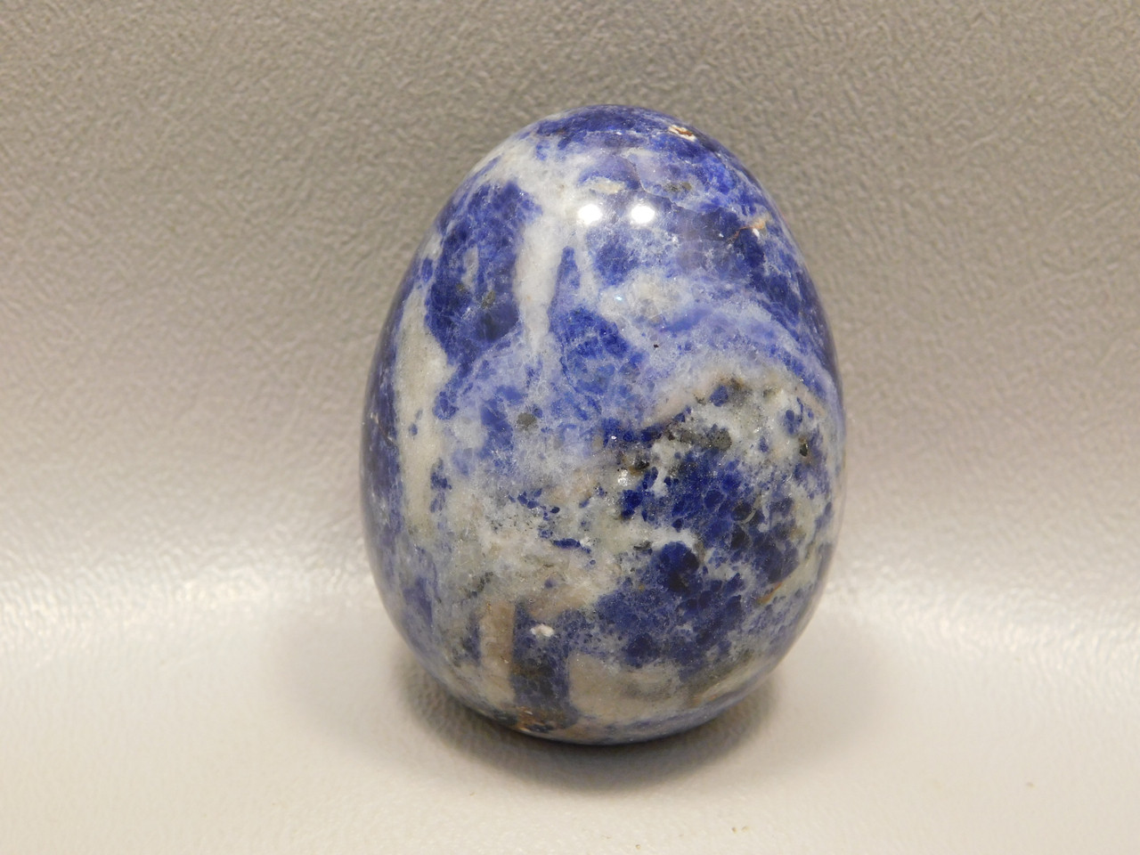 Sodalite Stone Egg 2 inch 50 mm Blue Gemstone Brazil #O12