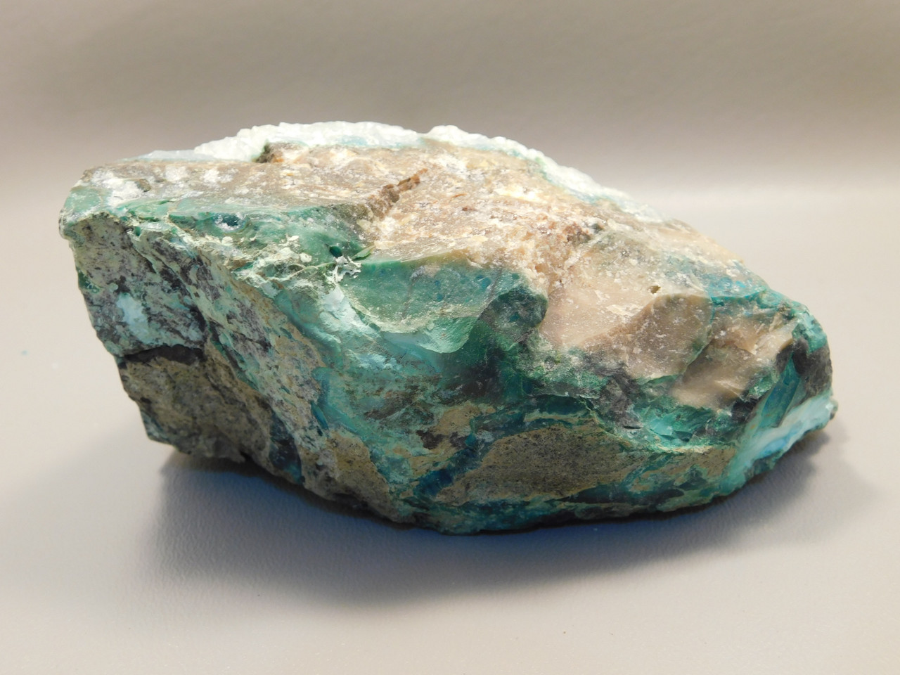 Drusy Chrysocolla Natural Mineral Specimen Druse Rough Rock #O16