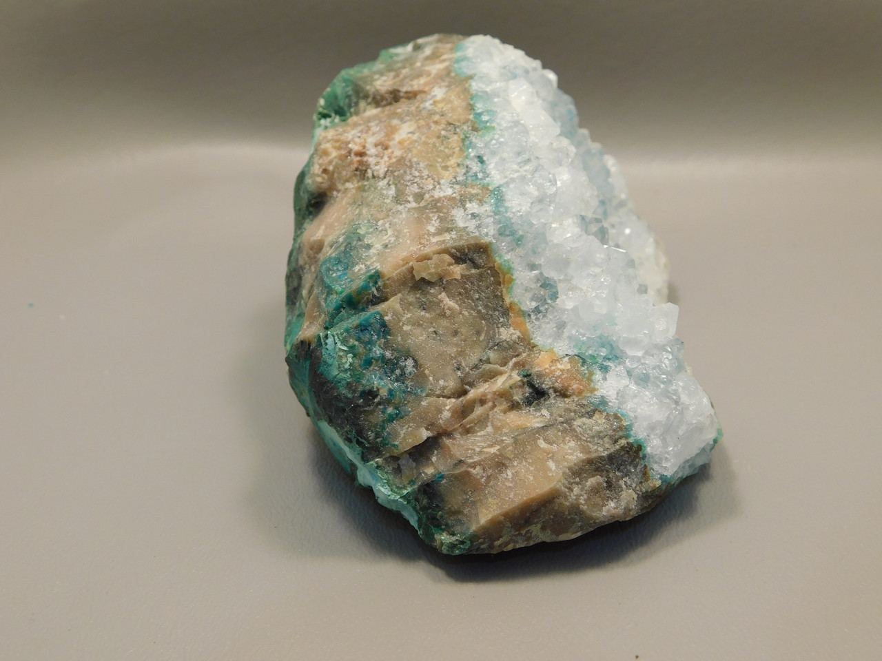 Drusy Chrysocolla Natural Mineral Specimen Druse Rough Rock #O16