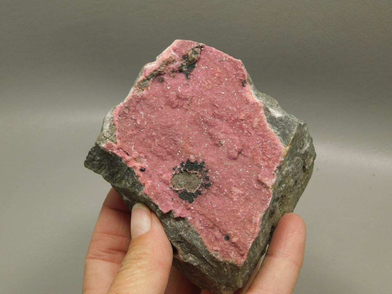 Pink Druse Crystals Cobaltocalcite  Natural Mineral Specimen Rock #O1
