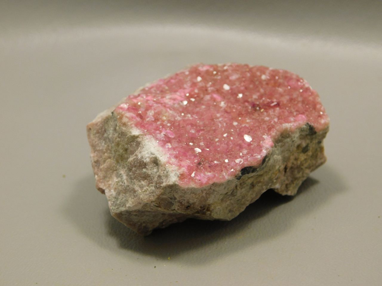 Pink Druse Crystals Cobaltocalcite  Natural Mineral Specimen Rock #O15