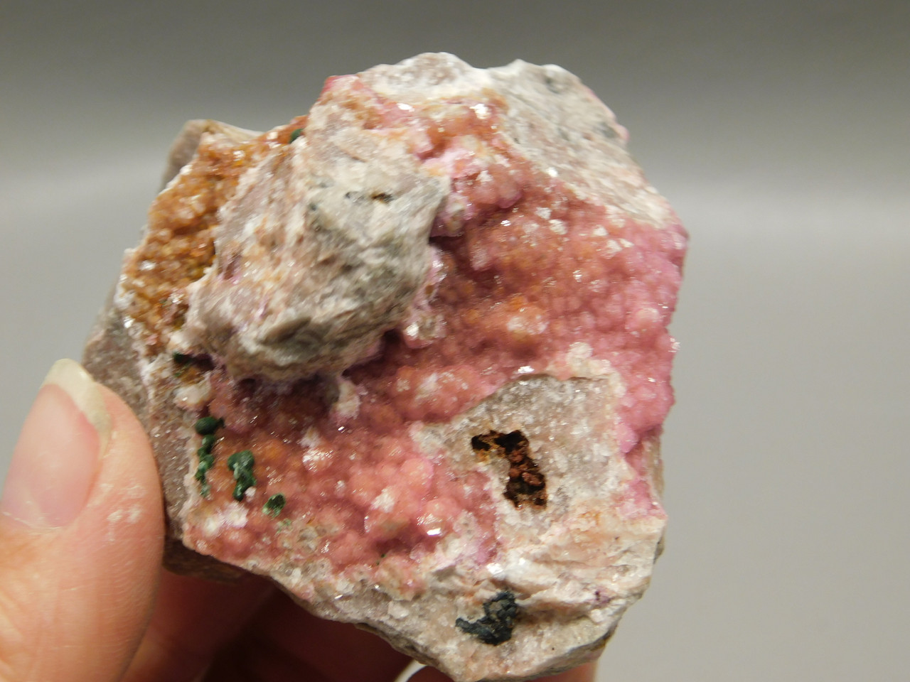 Pink Druse Crystals Cobaltocalcite  Natural Mineral Specimen Rock #O17