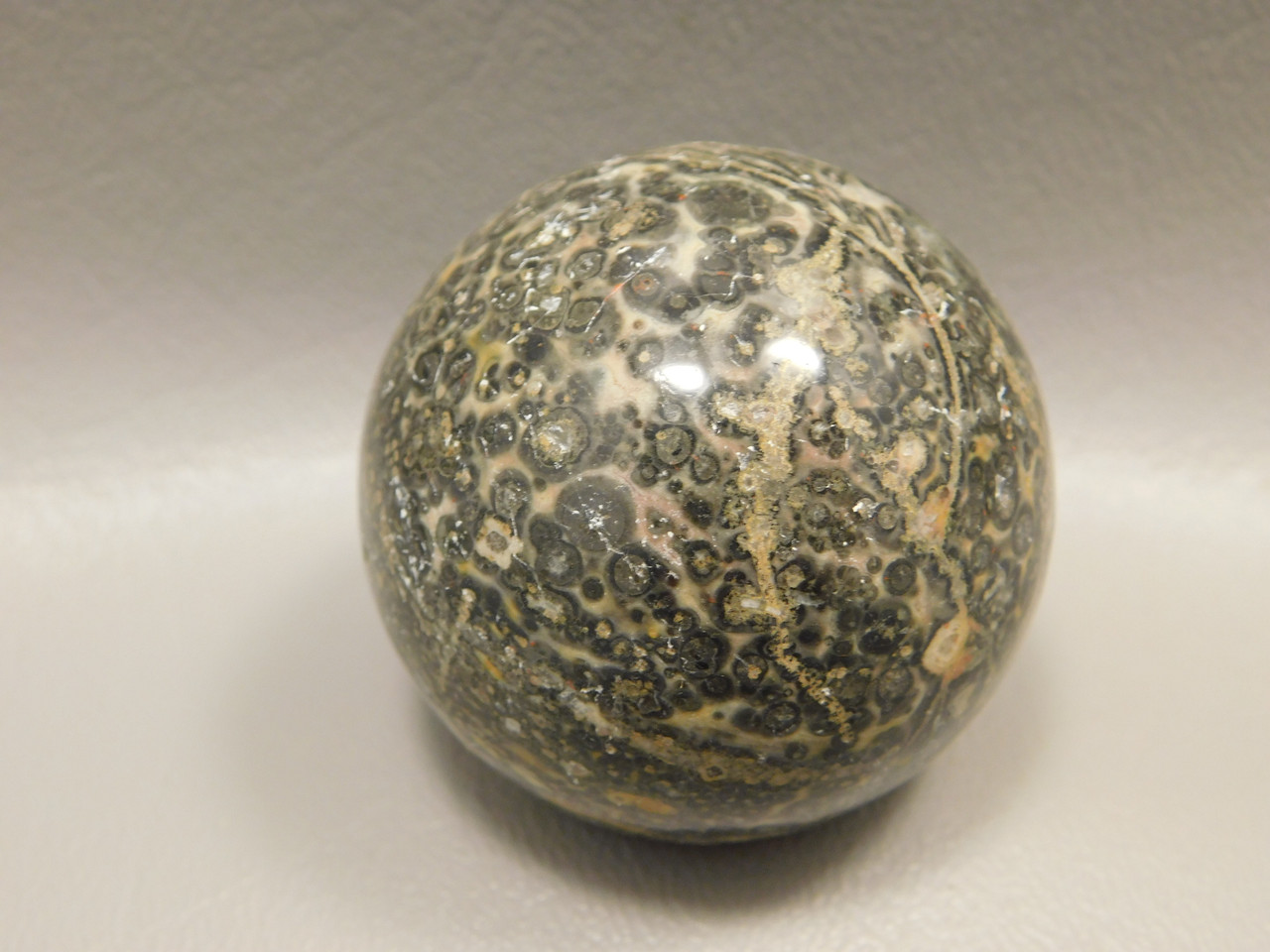 Leopard Skin Jasper Sphere Stone 1.5 inch Natural Rock #O11