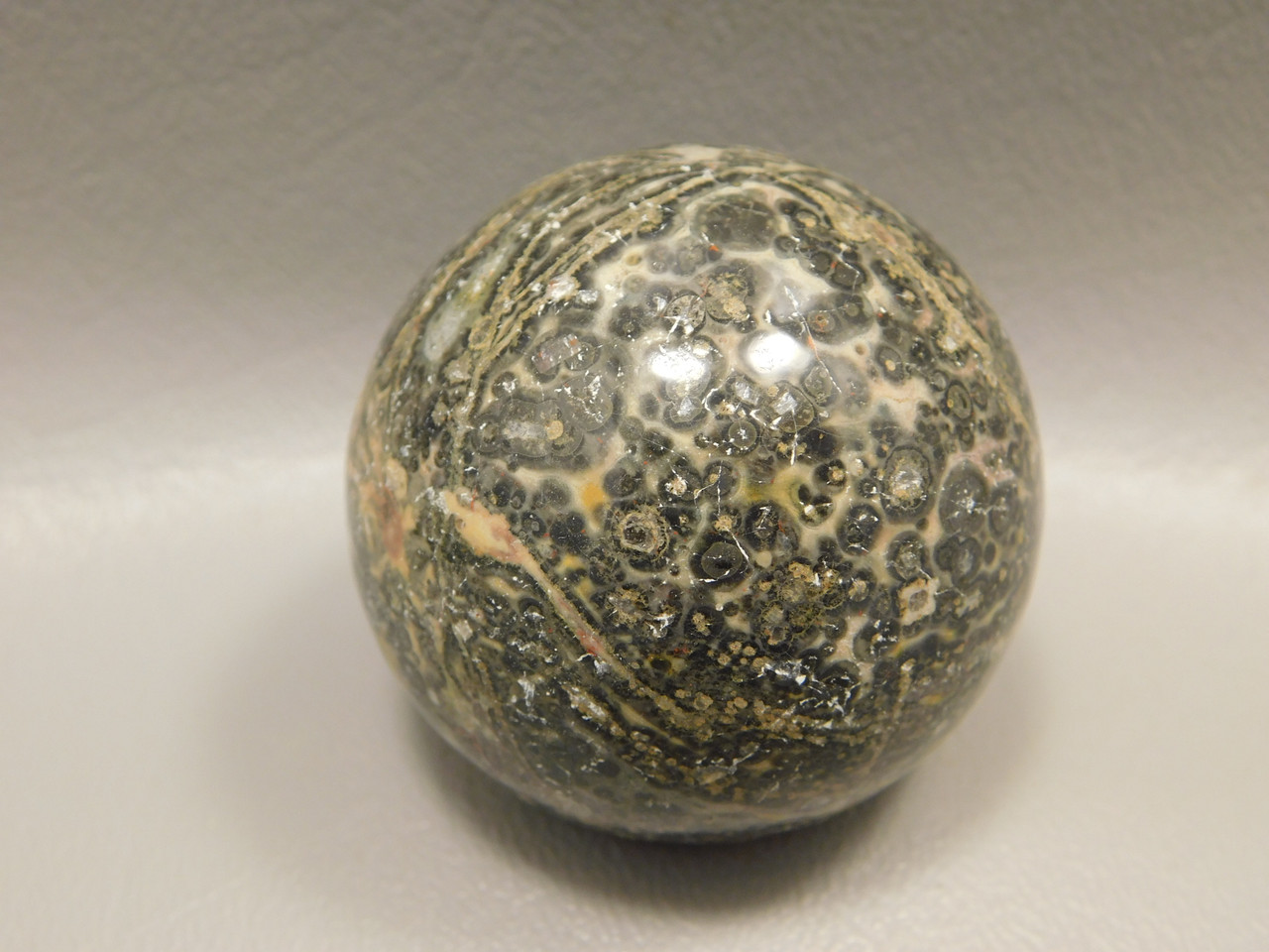 Leopard Skin Jasper Sphere Stone 1.5 inch Natural Rock #O11