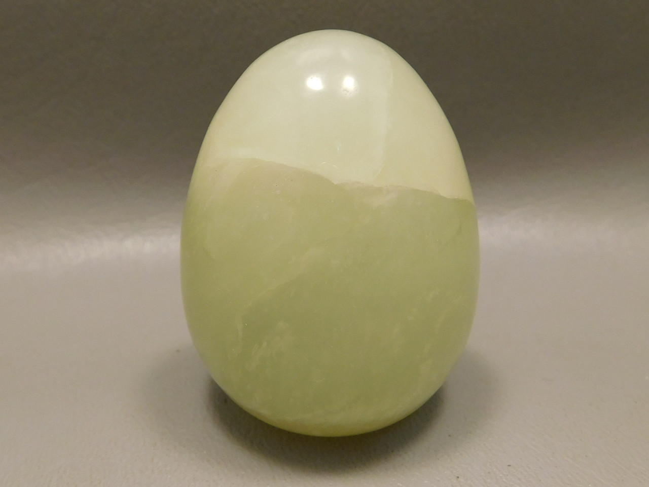 Serpentine Stone Egg 2 inch Yellow Green Rock New Jade #O3