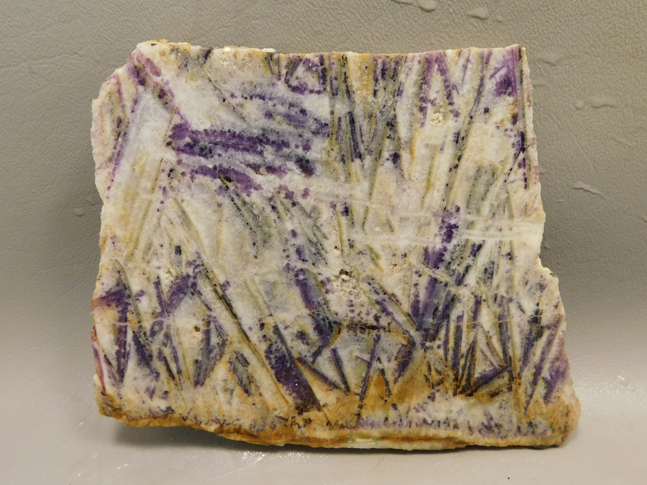 Purple Sagenite Stone Slab Lapidary Rough Rock #O3