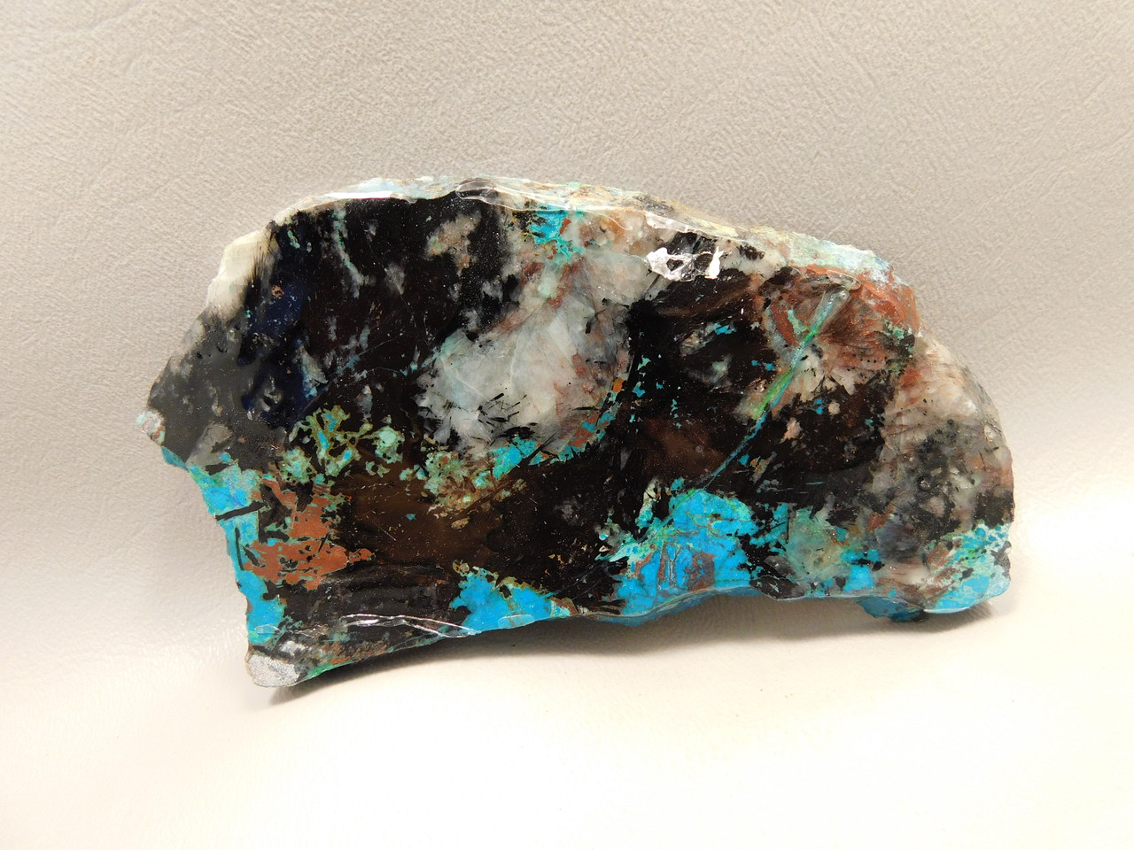 Chrysocolla Shattuckite Lapidary Stone Slab Rough Rock #O5