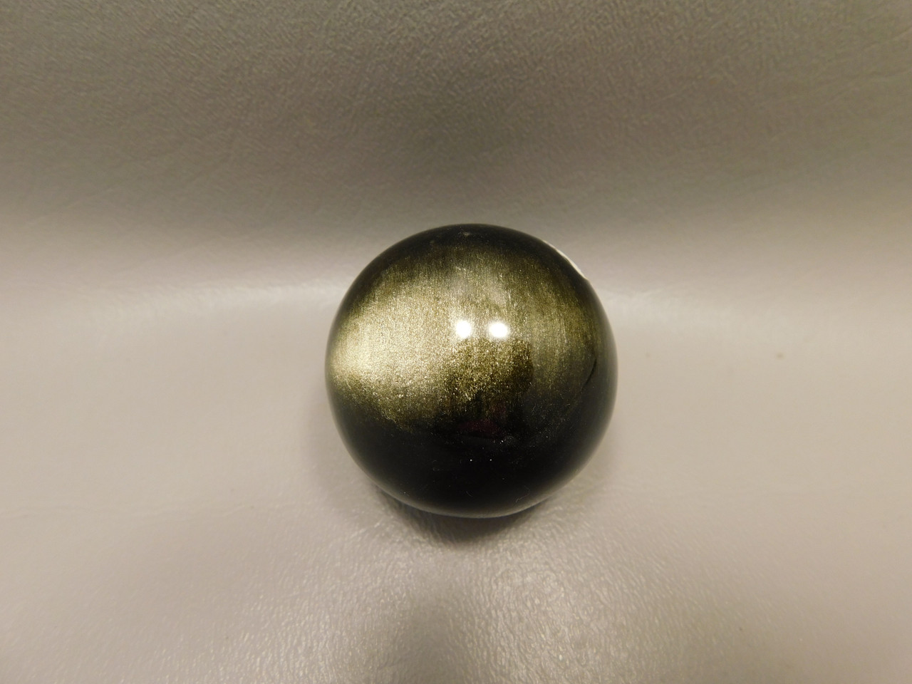 Gold Sheen Sphere 1.75 inch Gemstone Chatoyant Stone Ball #O1