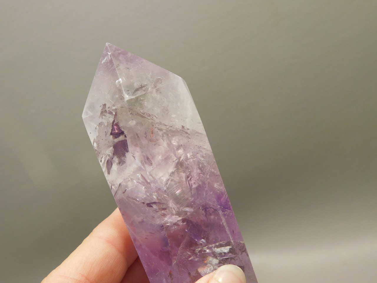 Amethyst Crystal 4.3 inch Double Terminated Points Purple Gemstone #O5