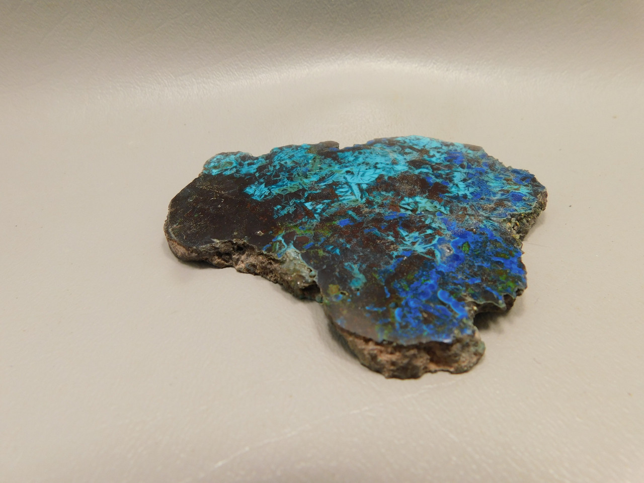 Chrysocolla Shattuckite Polished Stone Slab #O21