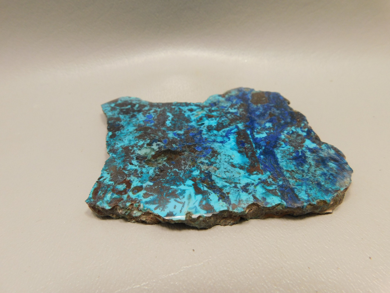 Chrysocolla Shattuckite Polished Stone Slab #O23