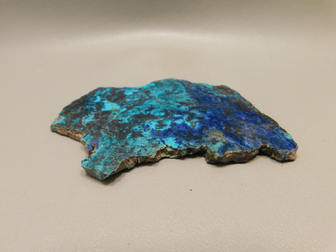 Chrysocolla Shattuckite Polished Stone Slab #O26