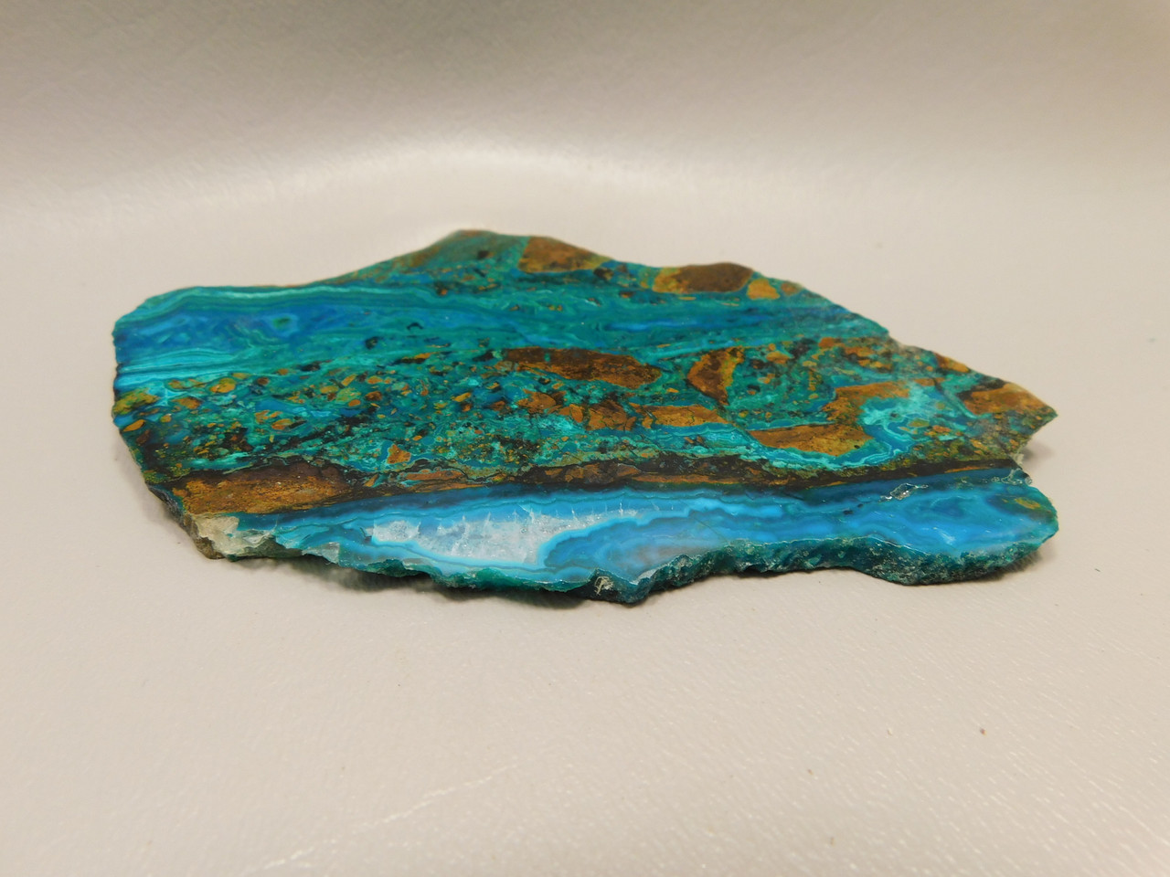 Chrysocolla Malachite Polished Rock Stone Slab #O11