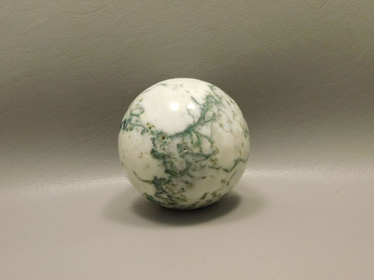 Tree Agate Stone 2.4 inch Stone Sphere Rock India Gemstone Ball #O2