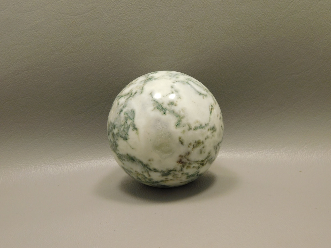 Tree Agate Stone 2.4 inch Stone Sphere Rock India Gemstone Ball #O2