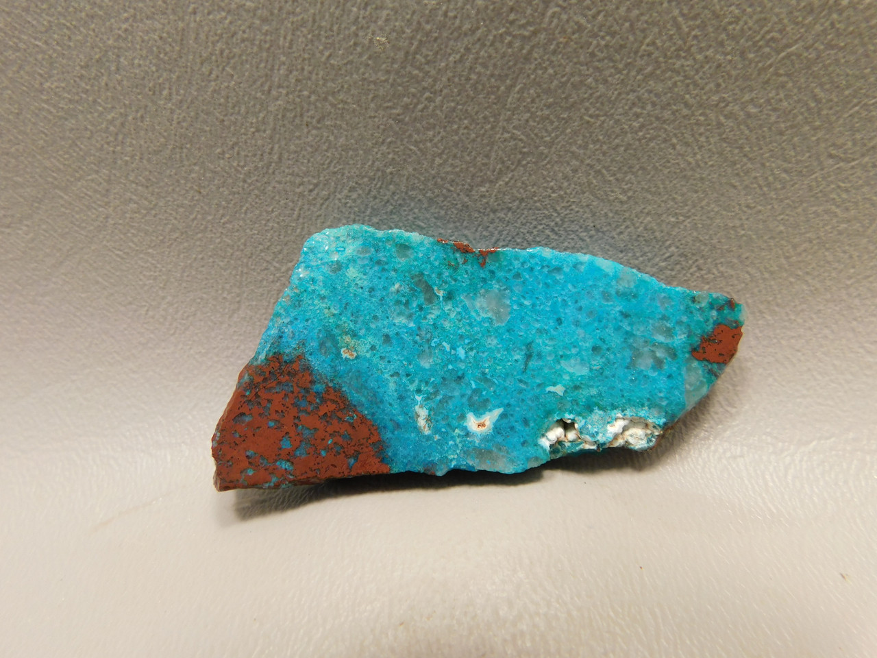 Gem Silica Chrysocolla Cuprite Unpolished Stone Slab Rough Rock #O101