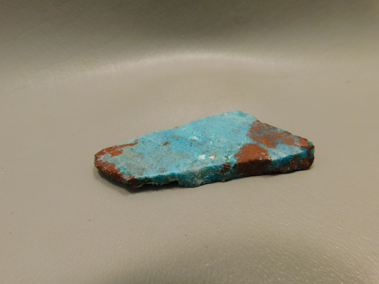 Gem Silica Chrysocolla Cuprite Unpolished Stone Slab Rough Rock #O101