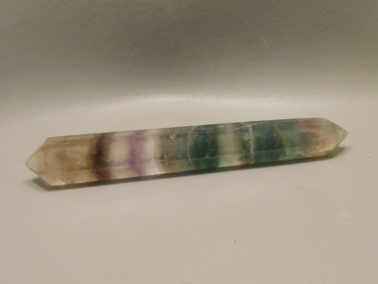 Fluorite Crystal Large Double Terminated Point 6 inch Wand #O16