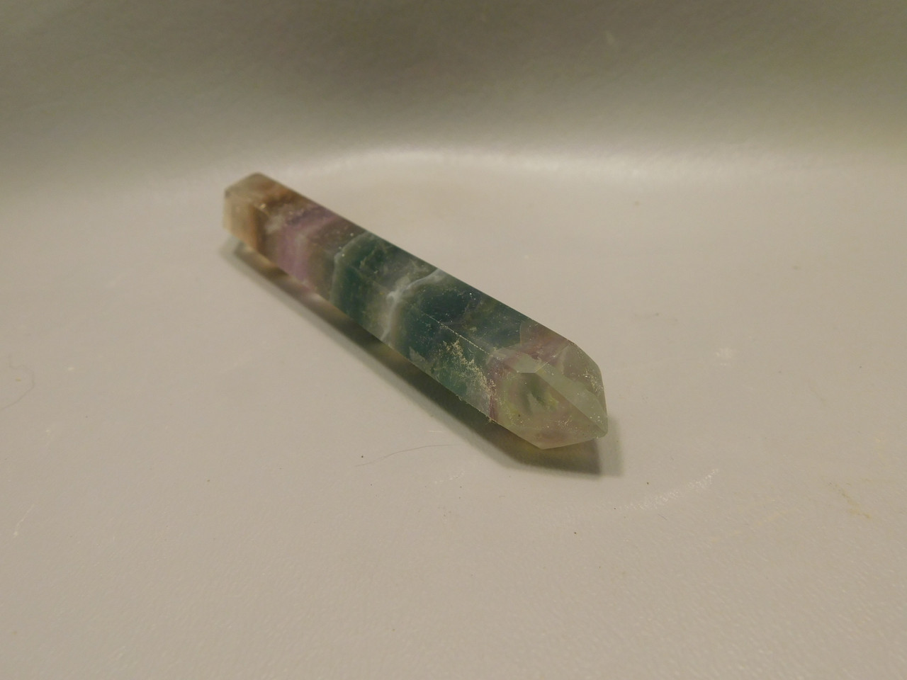 Fluorite Crystal Large Double Terminated Point 6 inch Wand #O16