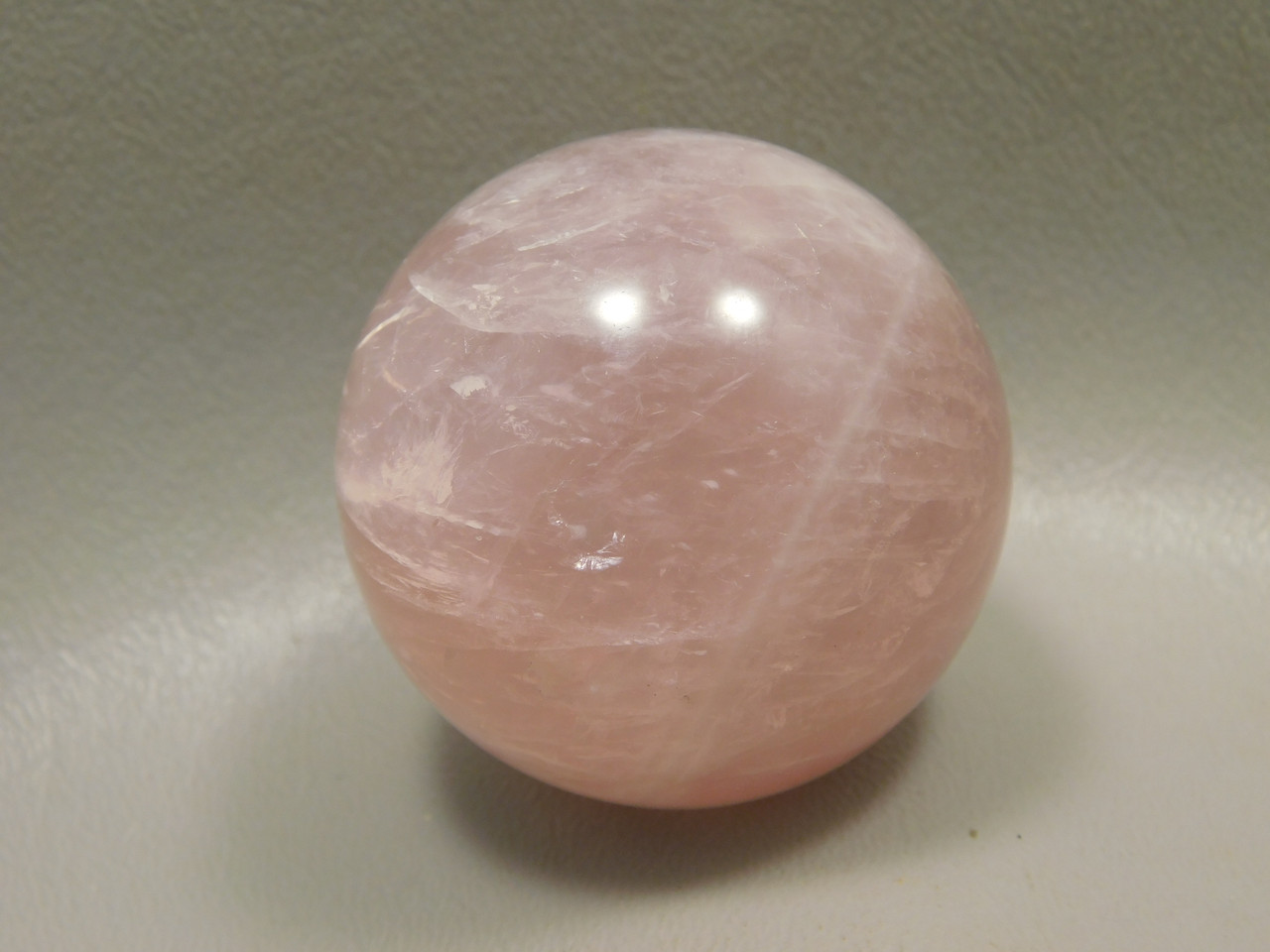 Star Rose Quartz Sphere 1.75 inch Pink Gemstone 44 mm Ball #O1