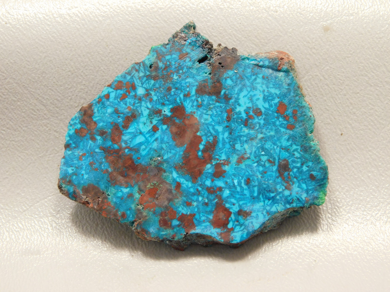 Chrysocolla Cuprite Shattuckite Unpolished Stone Slab #O32